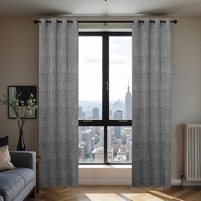 CORTINA PARA SALA 140 cm x 229 cm GRIS DALMA BLACKOUT