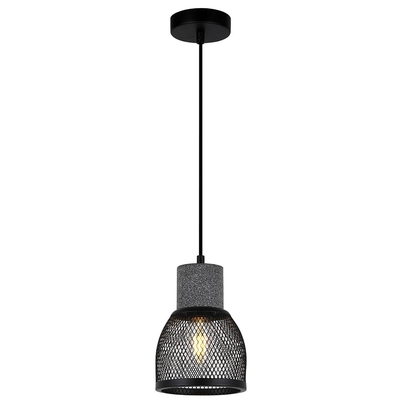 LAMPARA PENDANT 1 LUZ E27 CONCRETO METAL