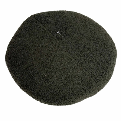 COJIN DECORATIVO 30 cm x 30 cm POLIESTER VERDE GRISACEO REDONDO