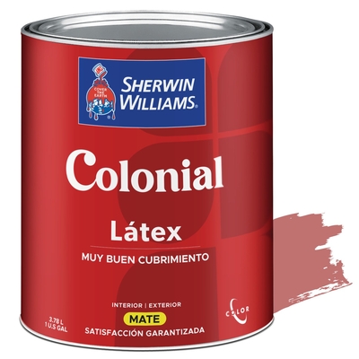 PINTURA LATEX PARA USO EXTERIOR / INTERIOR GARDENIA COLONIAL LATEX MATE
