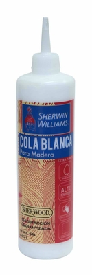 PEGAMENTO COLA BLANCA PARA MADERA SHERWOOD 236.59 mL (1/16 gal)