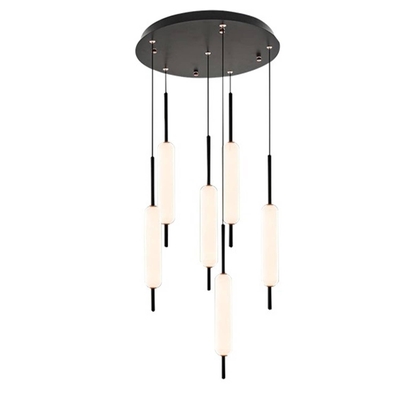 LAMPARA PENDANT LED 10 W LUZ CALIDA CILINDRO