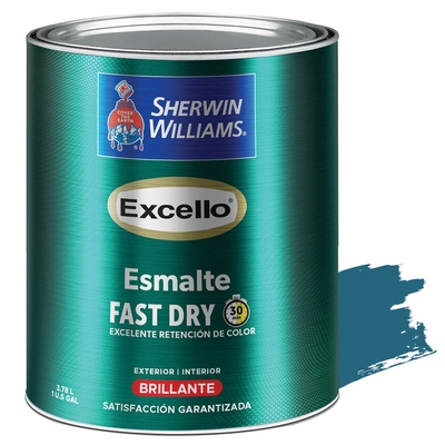 PINTURA ESMALTE PARA USO EXTERIOR / INTERIOR AZUL DELMARE BRILLANTE EXCELLO ESMALTE