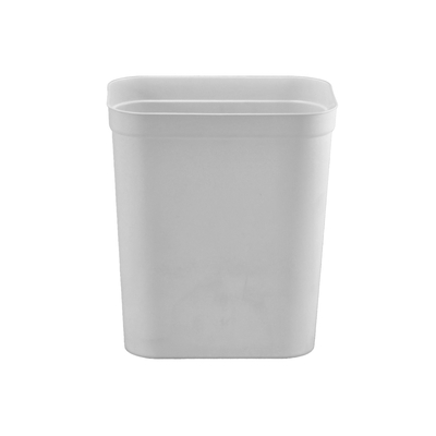 PAPELERO 10 L PLASTICO BLANCO RECTANGULAR