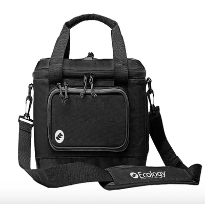 LONCHERA TERMICA 20 LITROS POLIESTER NEGRO-GRIS