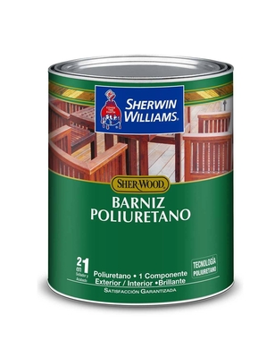 BARNIZ POLIURETANO PARA MADERA PARA USO EXTERIOR / INTERIOR TRANSPARENTE BRILLANTE